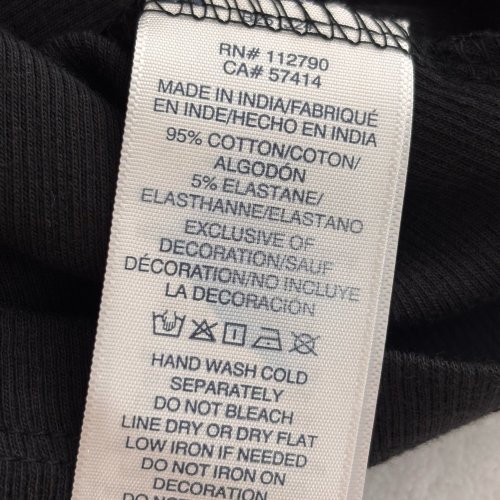 TRUE RELIGION Black Ribbed Wing World Tour Tank Top--NWT--L - Picture 12 of 13